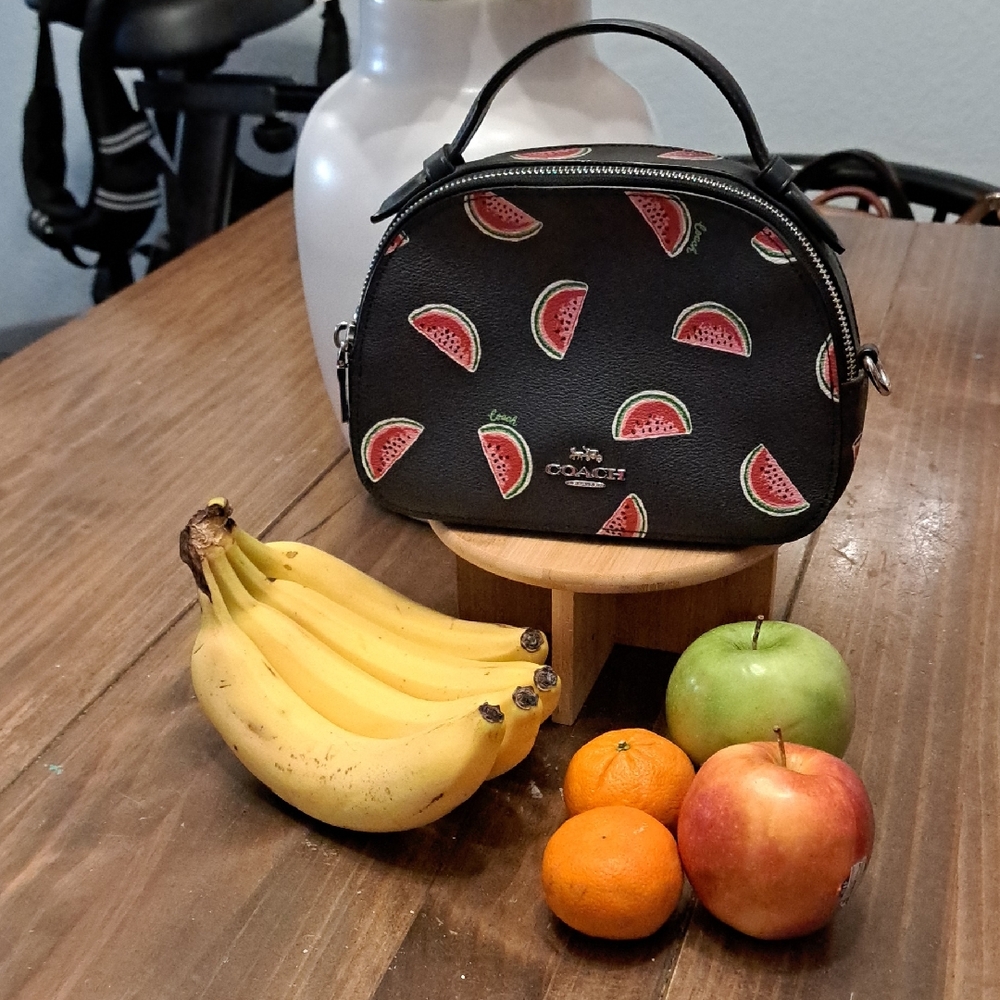 Coach Serena Satchel with Watermelon Print 🍉🍉🍉summer